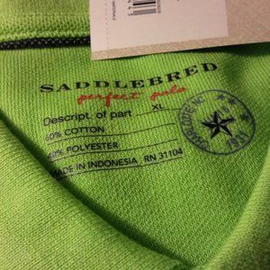 Brand Saddlebred. Size men's XL. Color green.